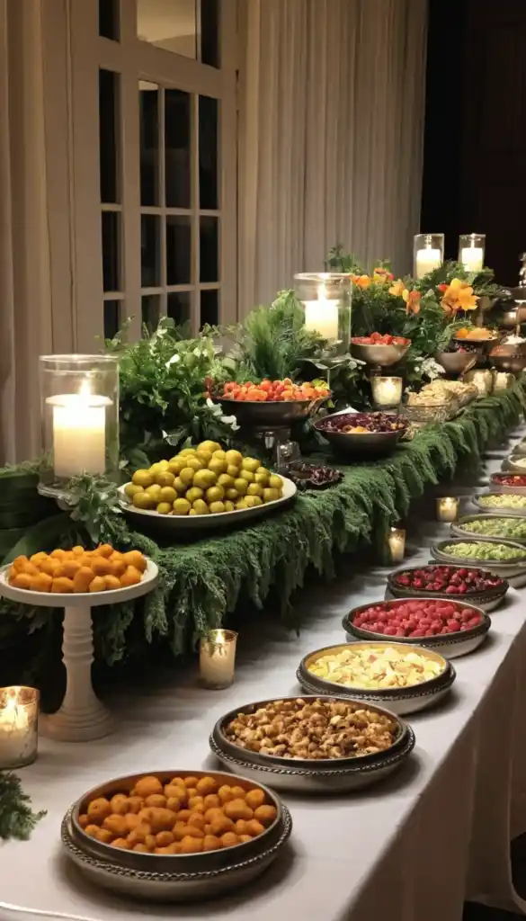 Buffet Table Decor Ideas