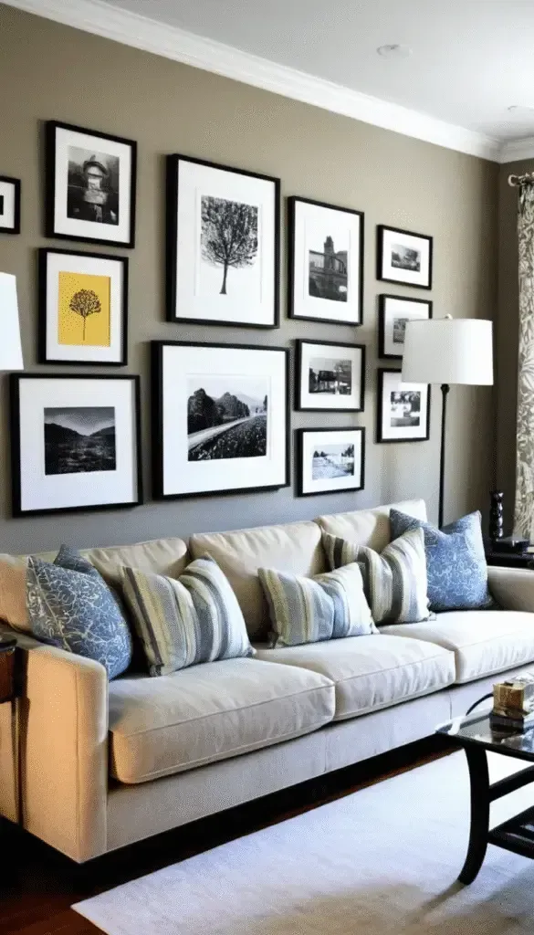 Wall Behind Sofa Decorating Ideas