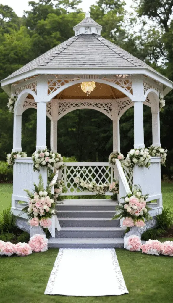 Wedding Gazebo Decorating Ideas