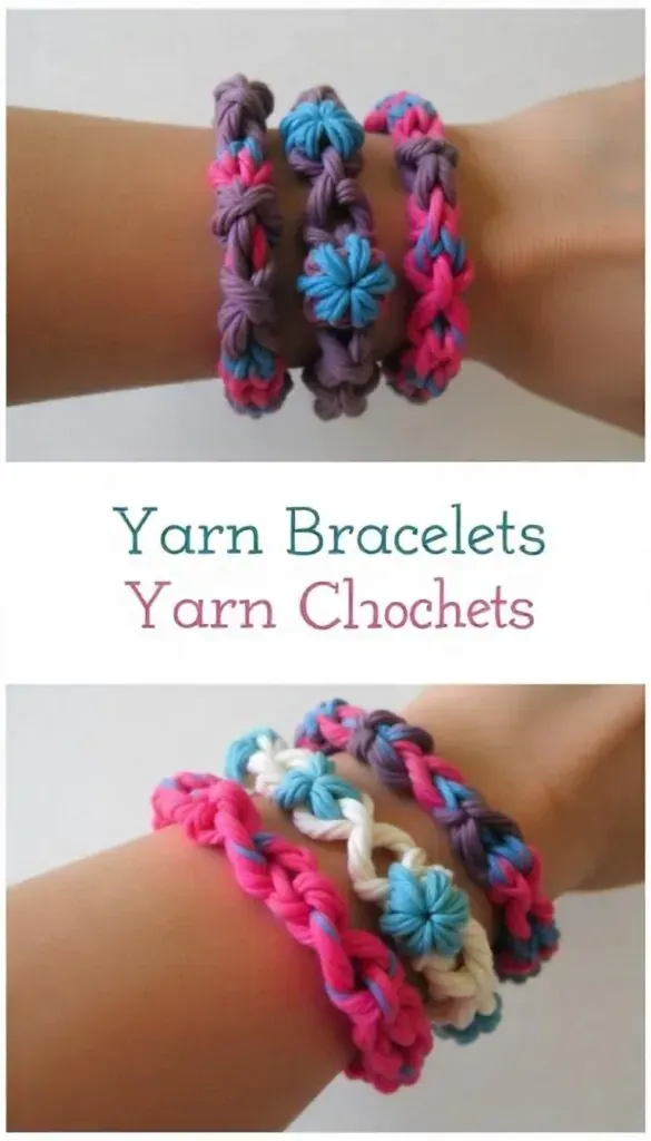 Yarn Bracelet Ideas